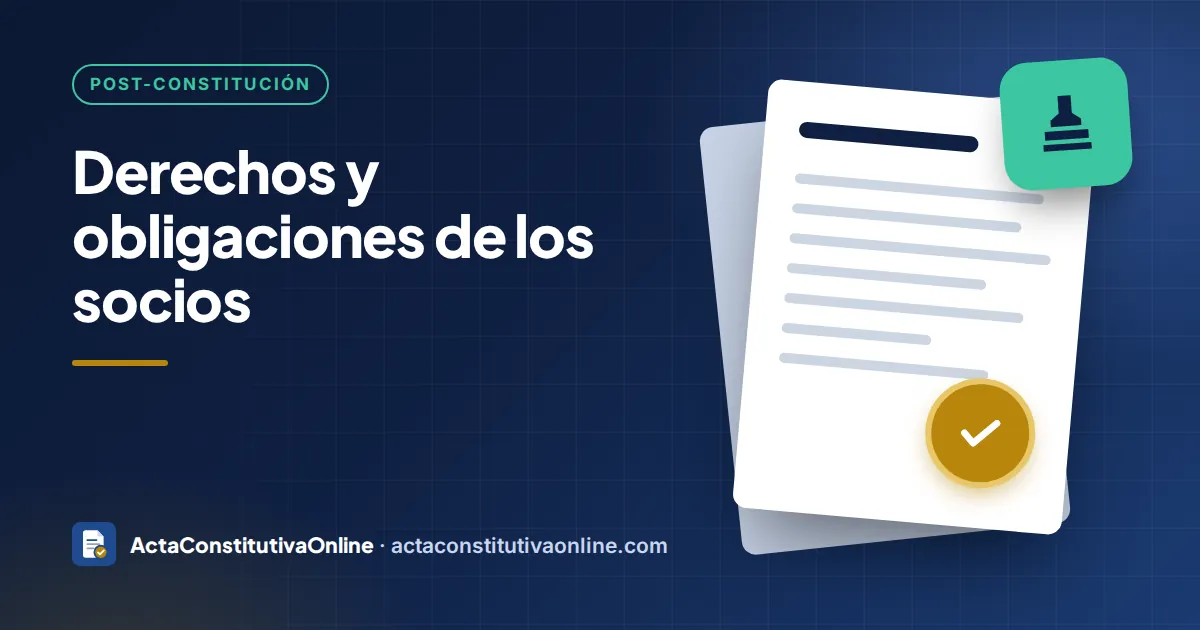 Derechos y obligaciones de los socios