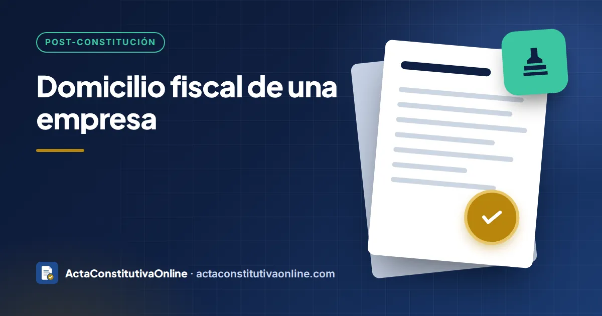 Domicilio fiscal de una empresa: qué es y cómo registrarlo