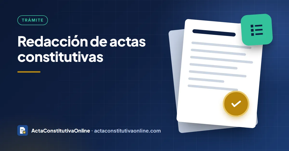 Redacción de actas constitutivas: consejos prácticos